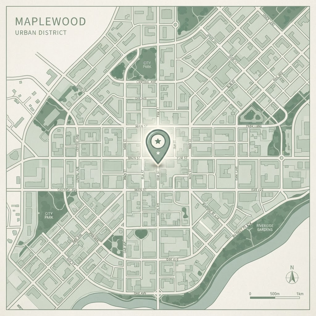 Map to our salon